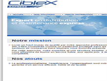 Tablet Screenshot of ciblex.be